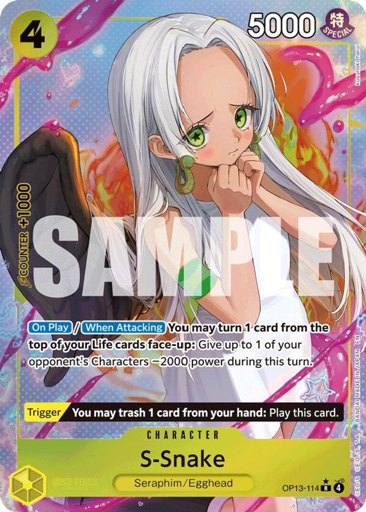 S-Snake [Alternate Art] OP13-114 One Piece Card Game