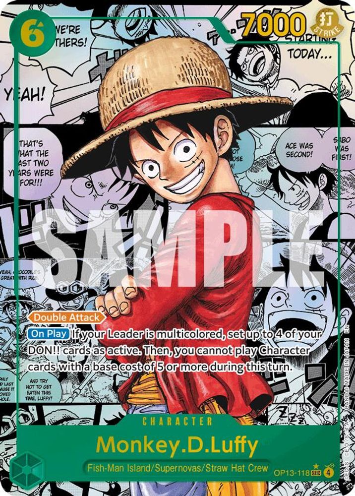 Monkey.D.Luffy [Manga] OP13-118 One Piece Card Game