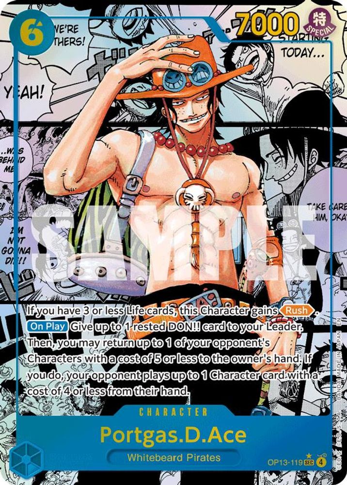 Portgas.D.Ace [Manga] OP13-119 One Piece Card Game