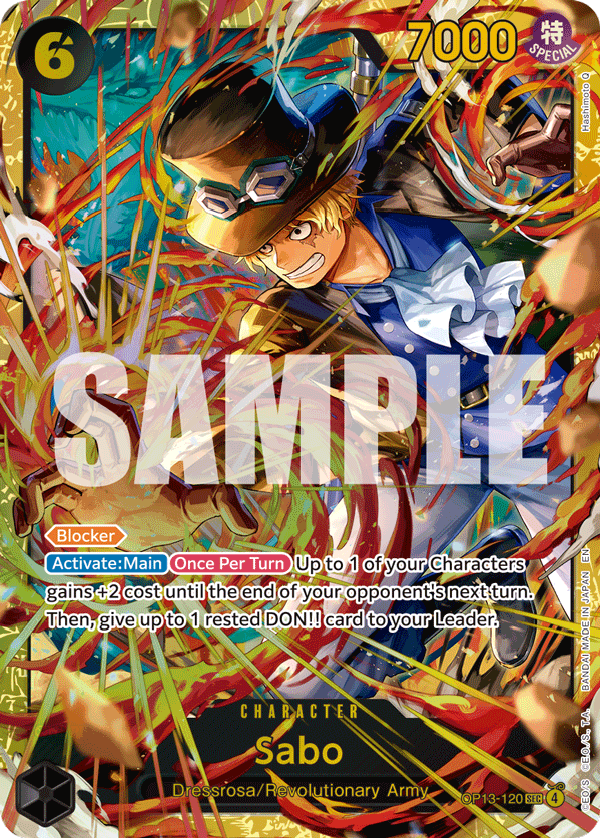 Sabo OP13-120 One Piece Card Game