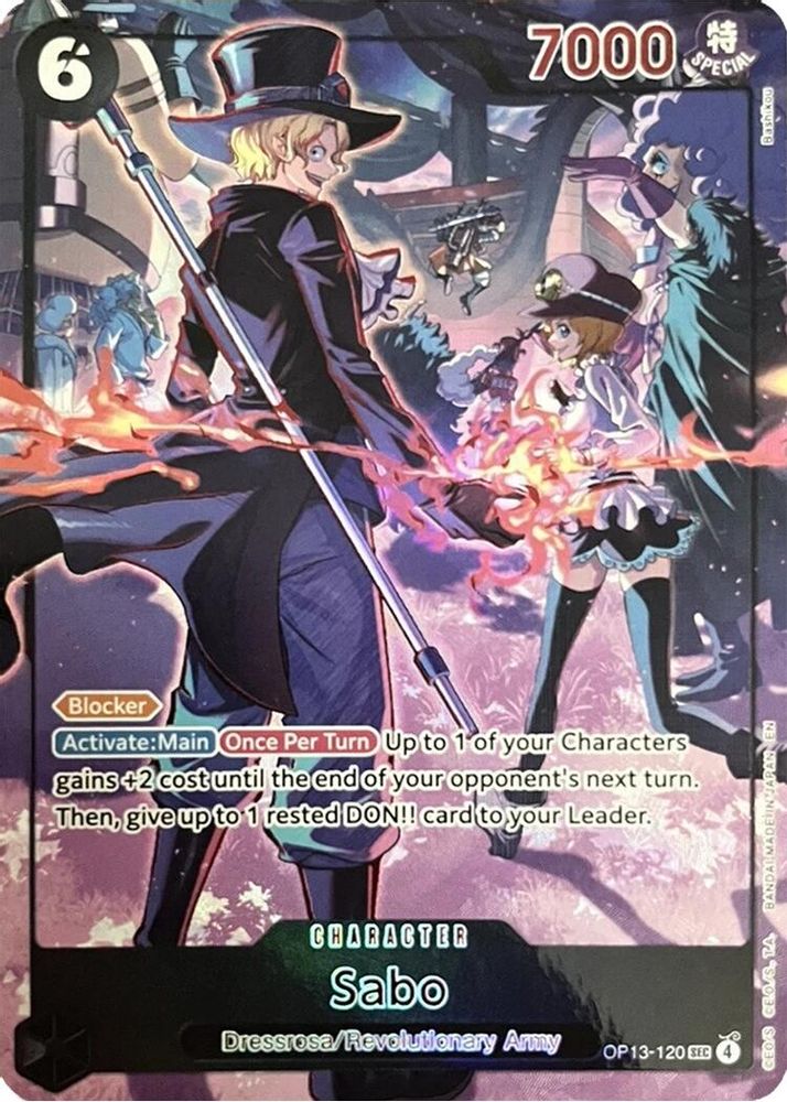 Sabo [3rd Anniversary] OP13-120 One Piece Card Game