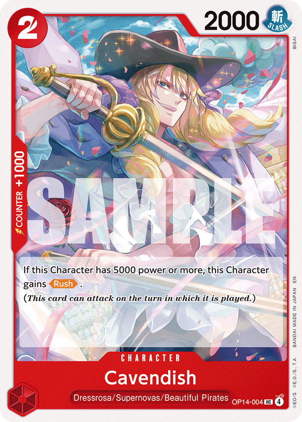 Cavendish OP14-004 One Piece Card Game