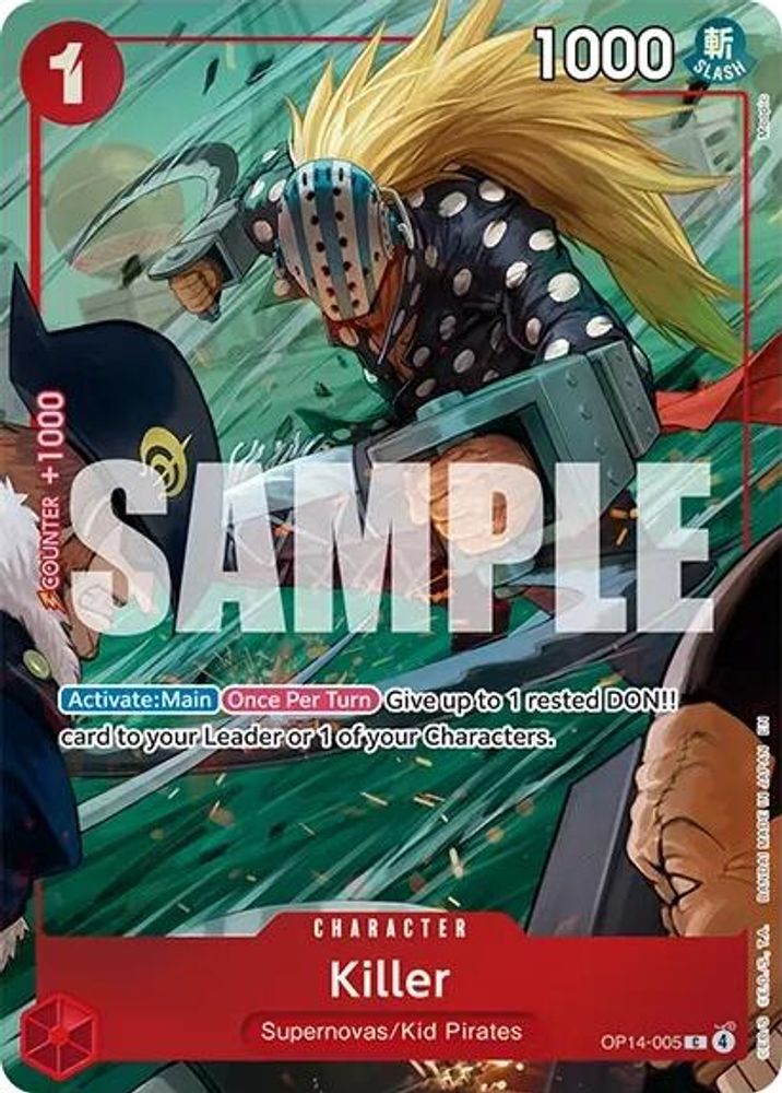 Killer [Illustration Box Vol. 8] OP14-005 One Piece Card Game