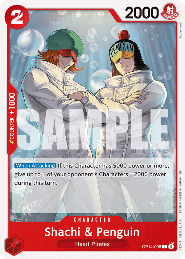 Shachi &amp; Penguin OP14-006 One Piece Card Game