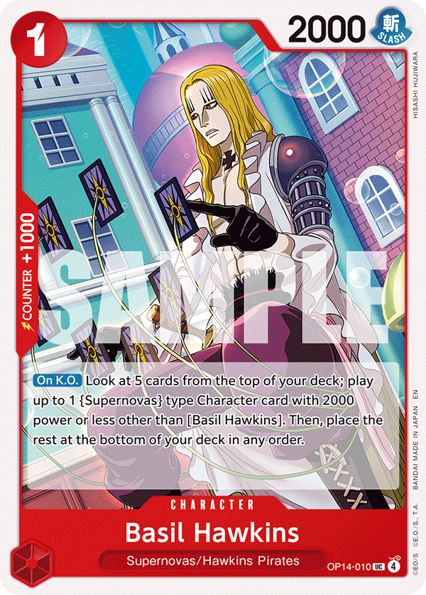 Basil Hawkins OP14-010 One Piece Card Game