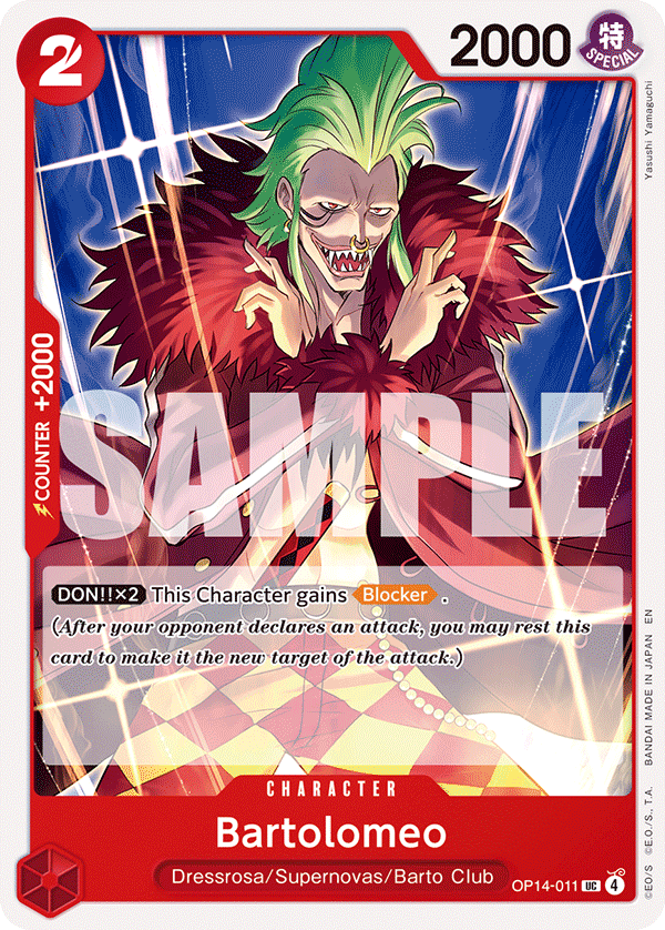 Bartolomeo OP14-011 One Piece Card Game