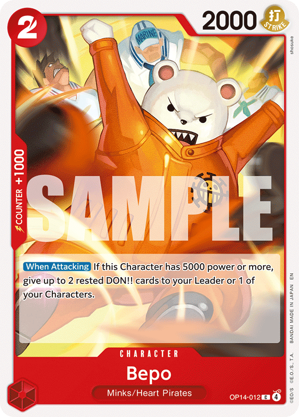 Bepo OP14-012 One Piece Card Game