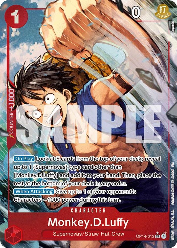 Monkey.D.Luffy [Alternate Art] OP14-013 One Piece Card Game