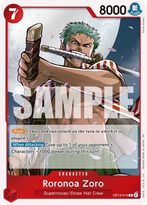 Roronoa Zoro OP14-015 One Piece Card Game