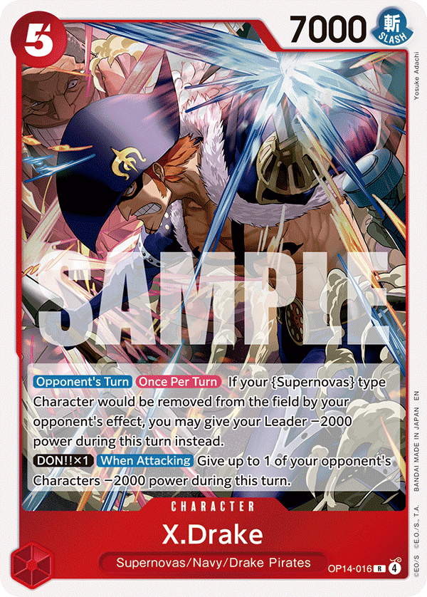 X.Drake OP14-016 One Piece Card Game
