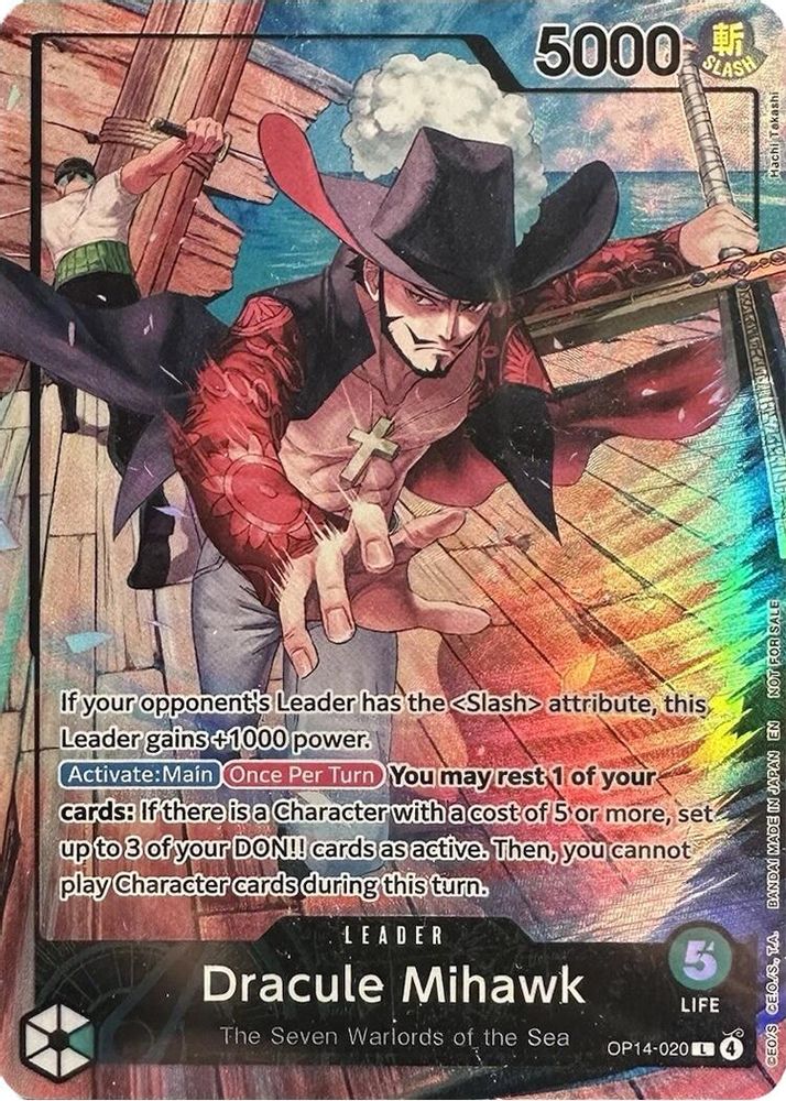 Dracule Mihawk [PSA Promo] OP14-020 One Piece Card Game