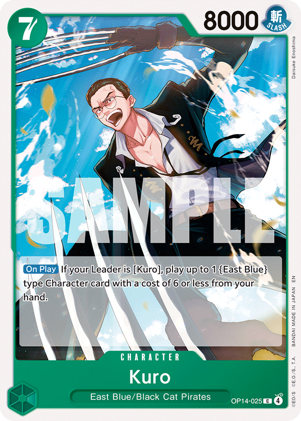 Kuro OP14-025 One Piece Card Game