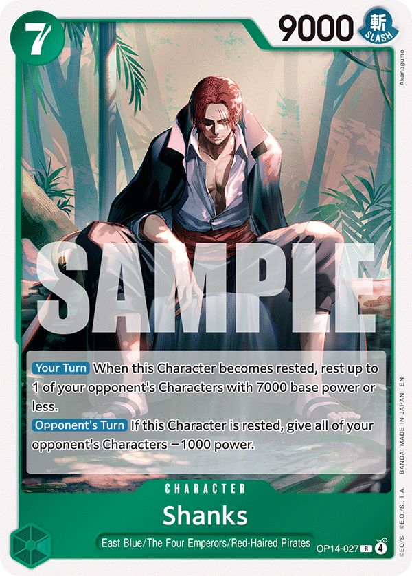 Shanks OP14-027 One Piece Card Game