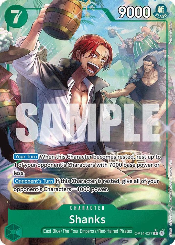 Shanks [Alternate Art] OP14-027 One Piece Card Game