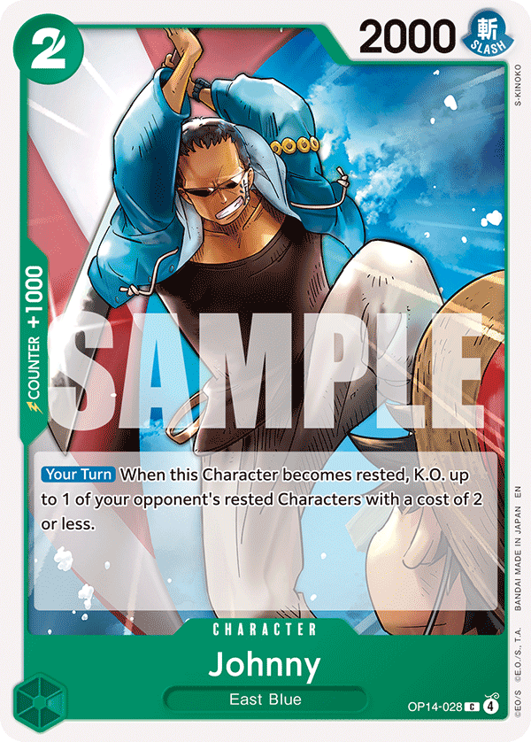 Johnny OP14-028 One Piece Card Game