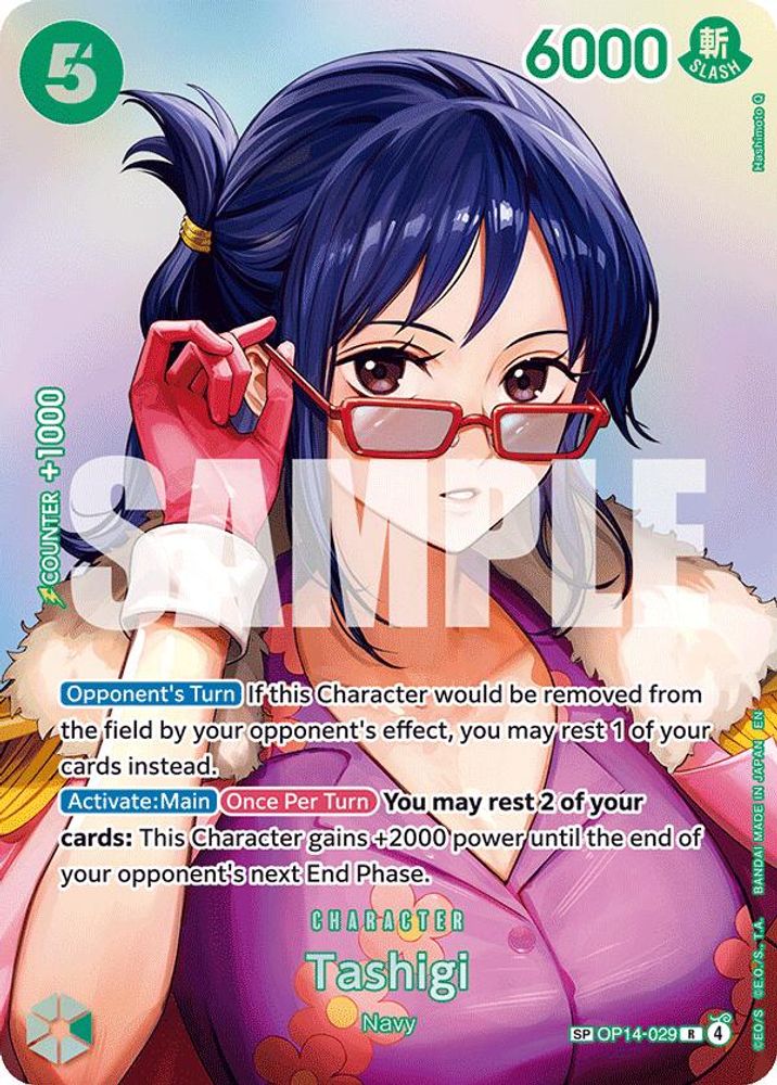 Tashigi [SP Foil] OP14-029 One Piece Card Game