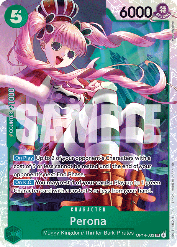 Perona [Alternate Art] JP OP14-033 One Piece Card Game