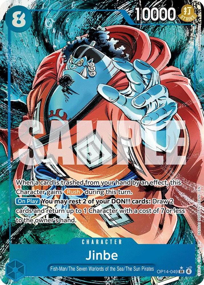 Jinbe [Alternate Art] OP14-049 One Piece Card Game