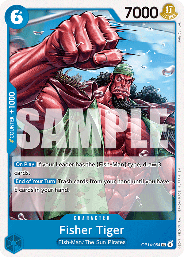Fisher Tiger OP14-054 One Piece Card Game