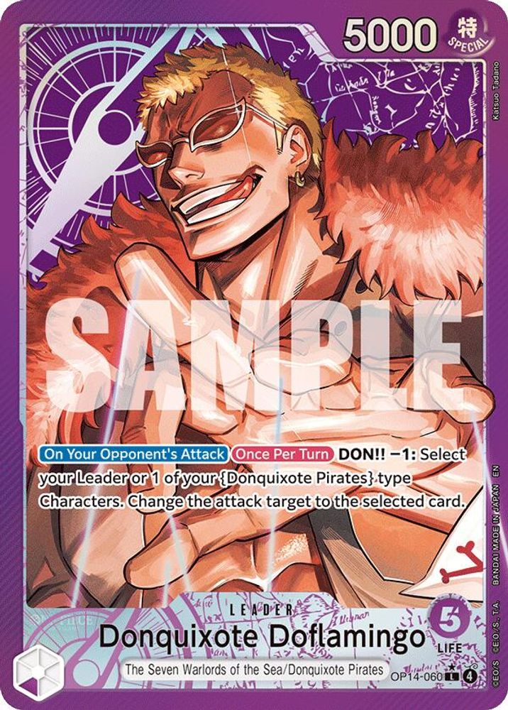 Donquixote Doflamingo [Alternate Art] OP14-060 One Piece Card Game