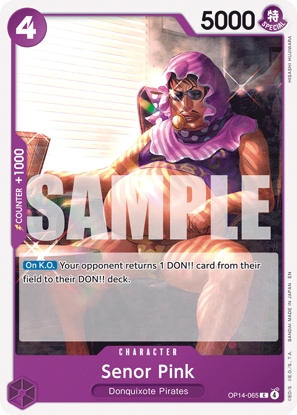 Senor Pink OP14-065 One Piece Card Game