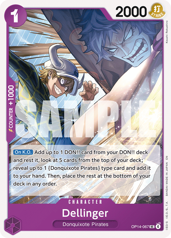 Dellinger OP14-067 One Piece Card Game