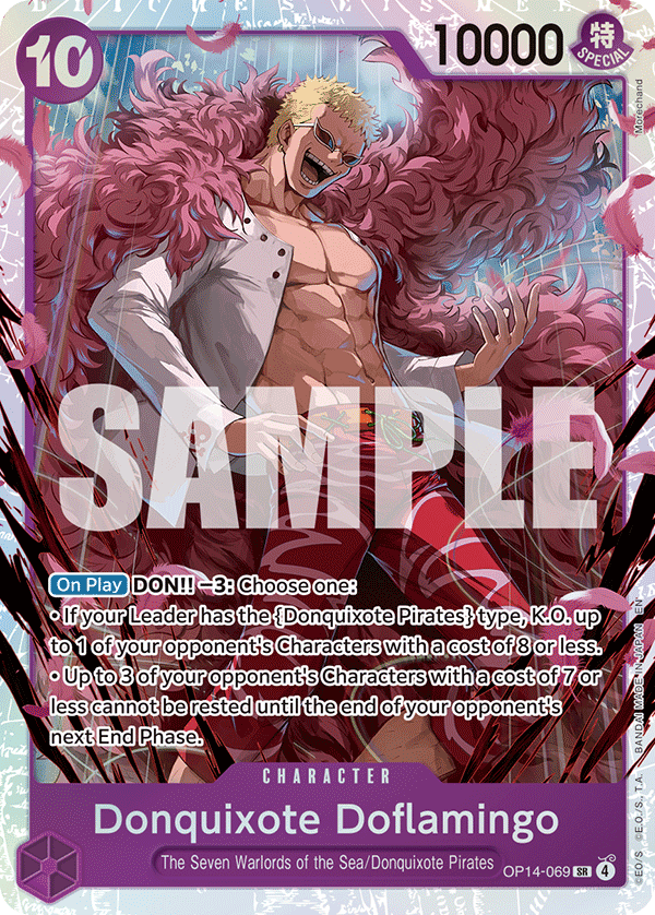 Donquixote Doflamingo [Alternate Art] JP OP14-069 One Piece Card Game