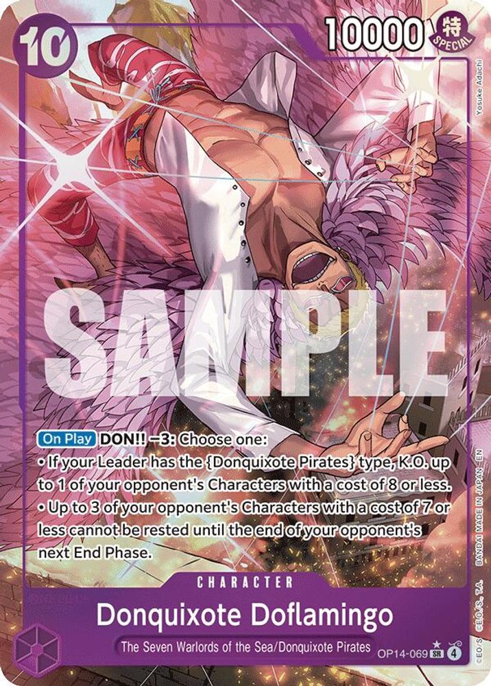 Donquixote Doflamingo [Alternate Art] OP14-069 One Piece Card Game
