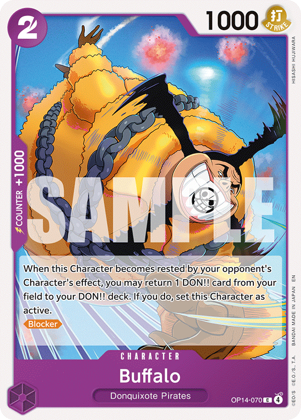 Buffalo OP14-070 One Piece Card Game