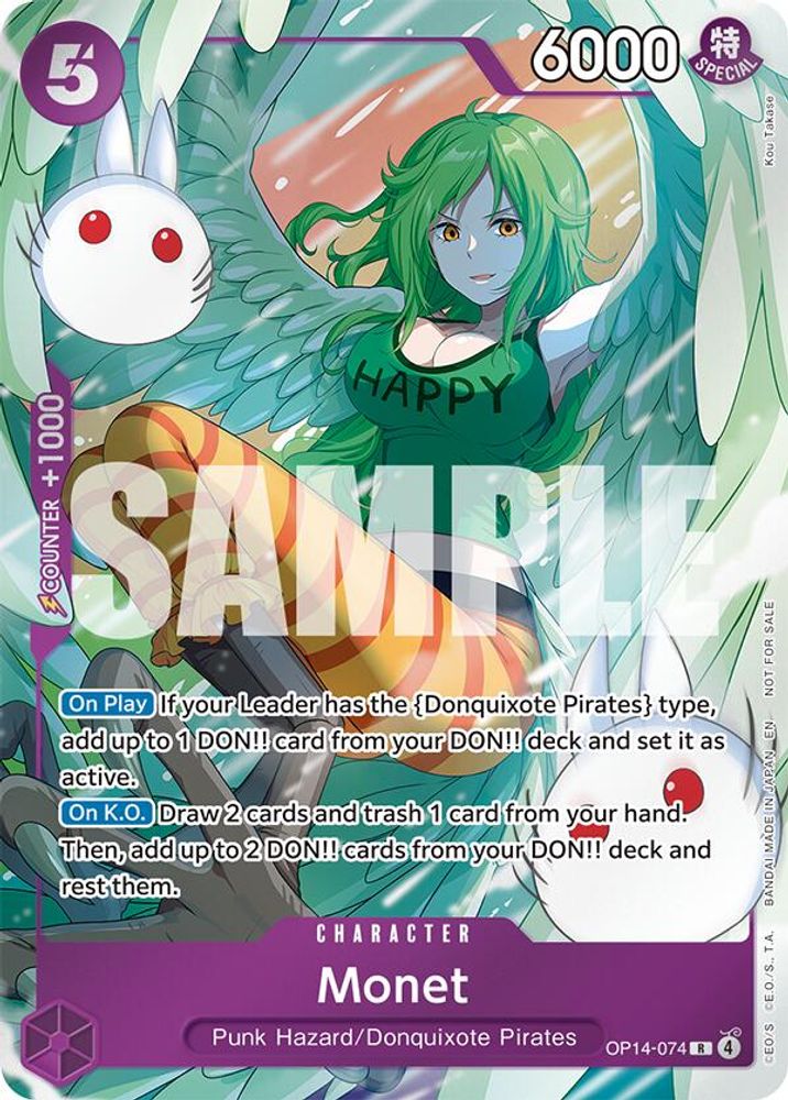 Monet [Dash Pack] OP14-074 One Piece Card Game