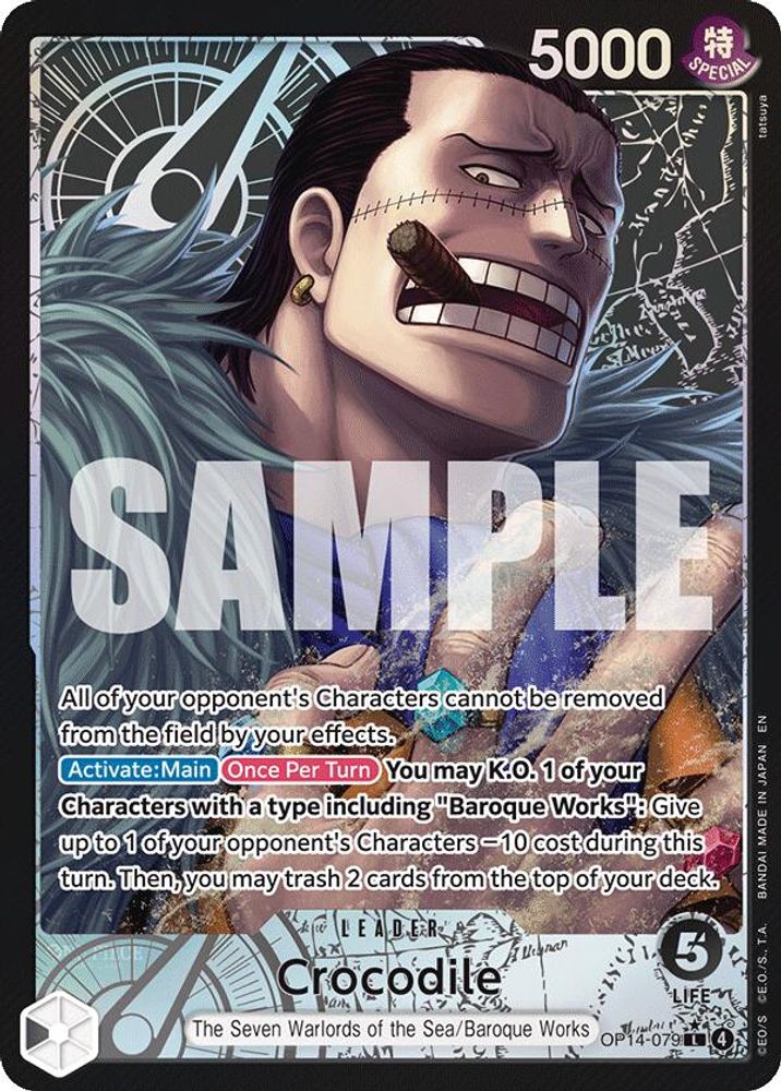 Crocodile [Alternate Art] OP14-079 One Piece Card Game