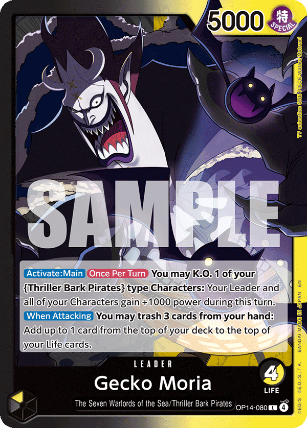 Gecko Moria OP14-080 One Piece Card Game