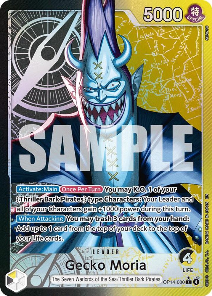 Gecko Moria [Alternate Art] OP14-080 One Piece Card Game
