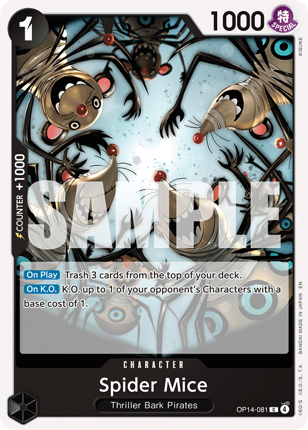 Spider Mice OP14-081 One Piece Card Game