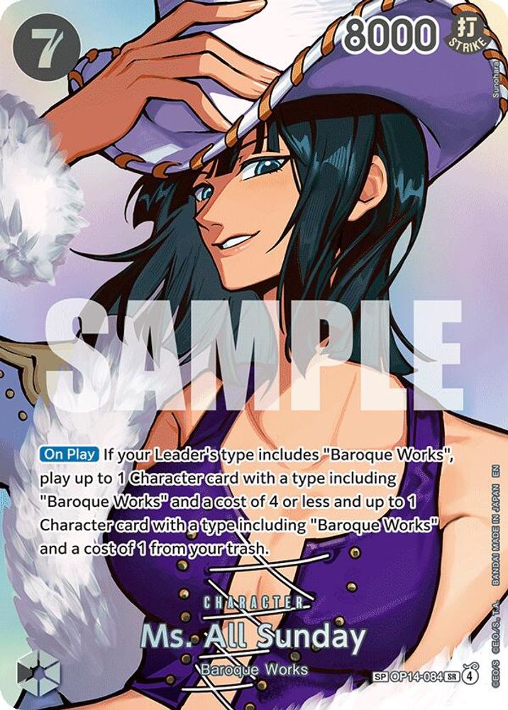 Ms. All Sunday [SP Foil] OP14-084 One Piece Card Game