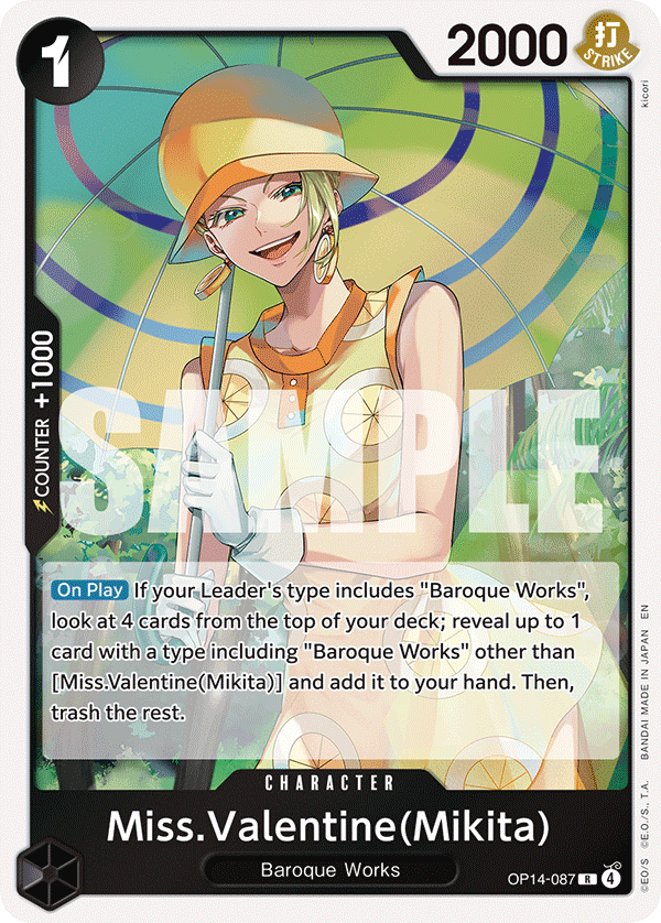 Miss.Valentine(Mikita) OP14-087 One Piece Card Game