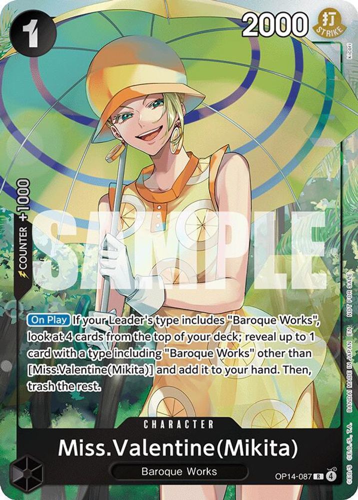 Miss.Valentine(Mikita) [Dash Pack] OP14-087 One Piece Card Game