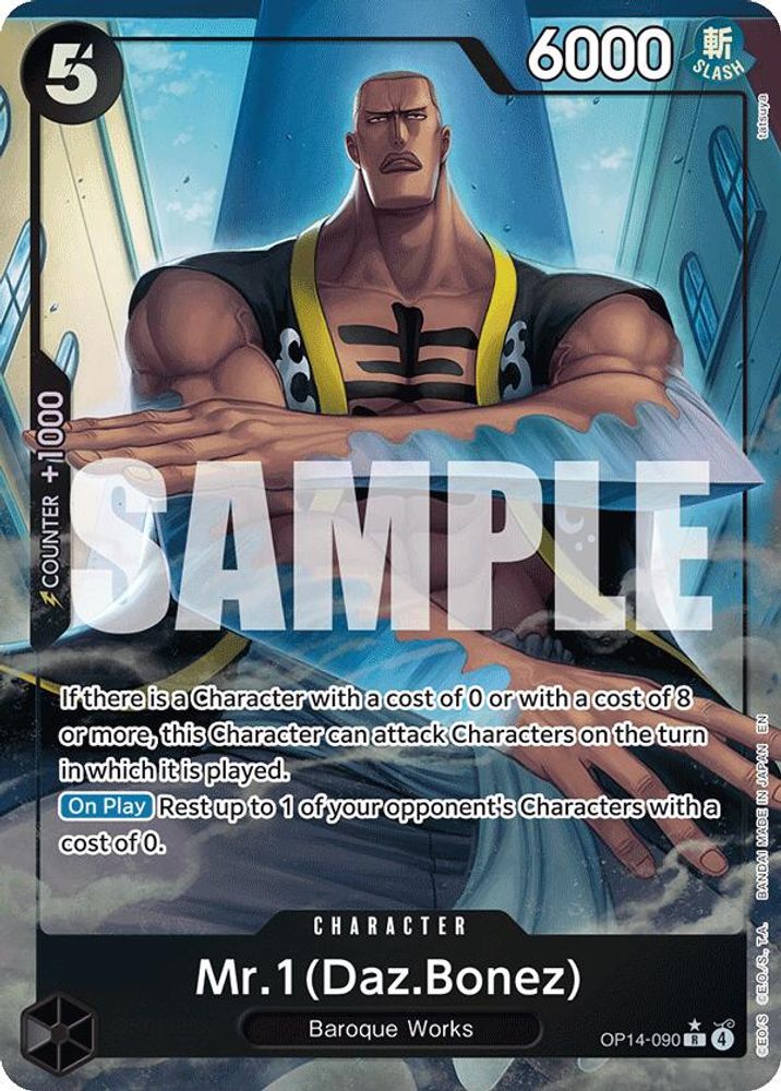 Mr.1(Daz.Bonez) [Alternate Art] OP14-090 One Piece Card Game