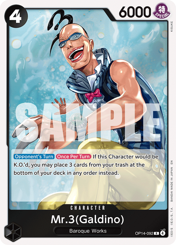 Mr.3(Galdino) OP14-092 One Piece Card Game
