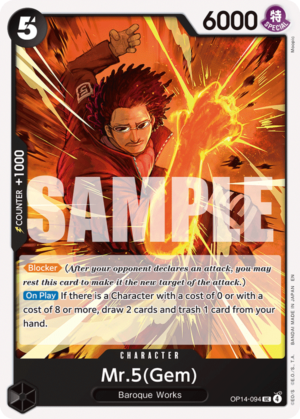 Mr.5(Gem) OP14-094 One Piece Card Game