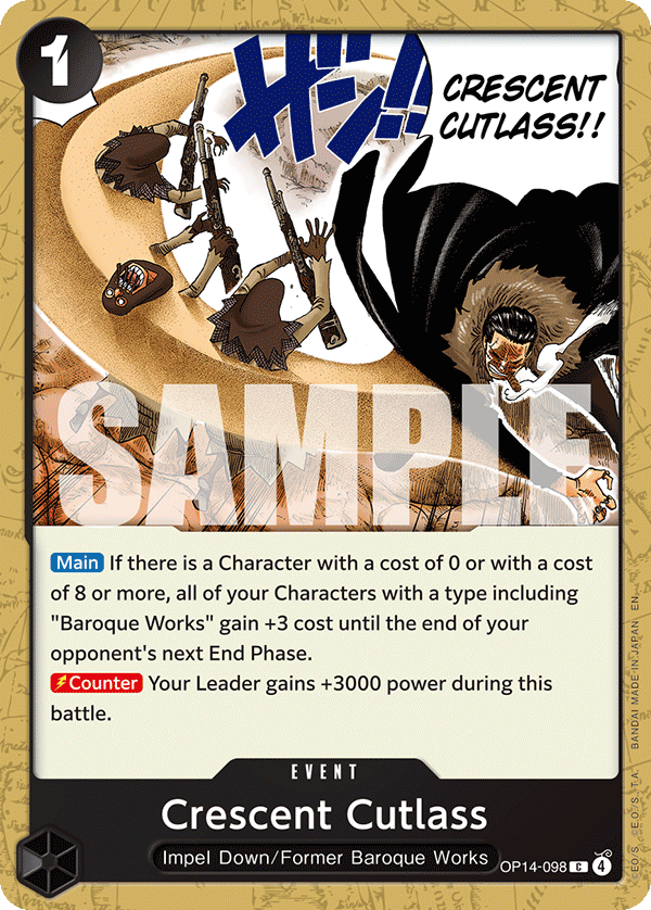 Crescent Cutlass OP14-098 One Piece Card Game