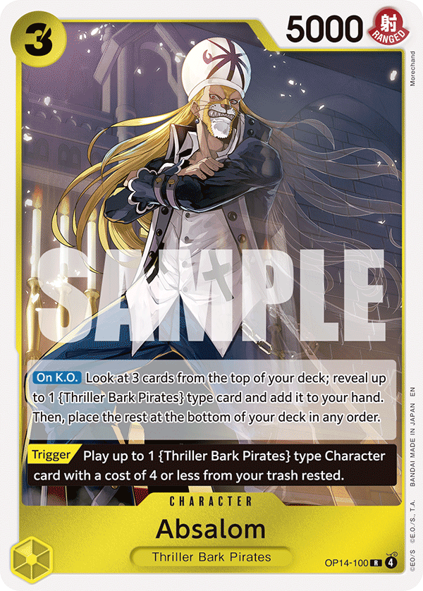 Absalom OP14-100 One Piece Card Game