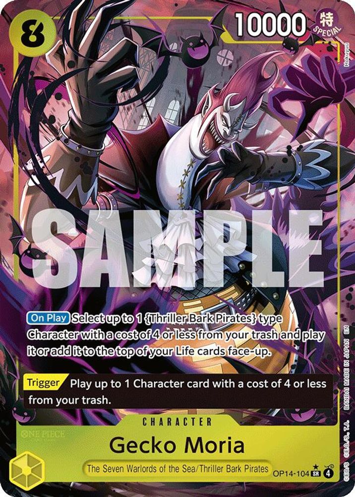 Gecko Moria [Alternate Art] OP14-104 One Piece Card Game