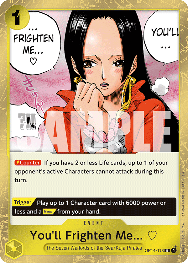 You'll Frighten Me... ♡ OP14-118 One Piece Card Game