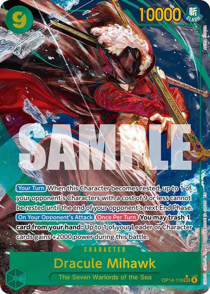 Dracule Mihawk [Alternate Art] OP14-119 One Piece Card Game