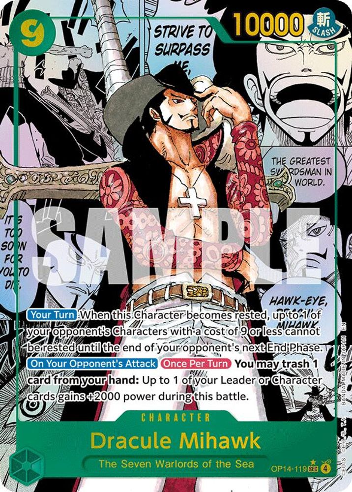 Dracule Mihawk [Manga] OP14-119 One Piece Card Game