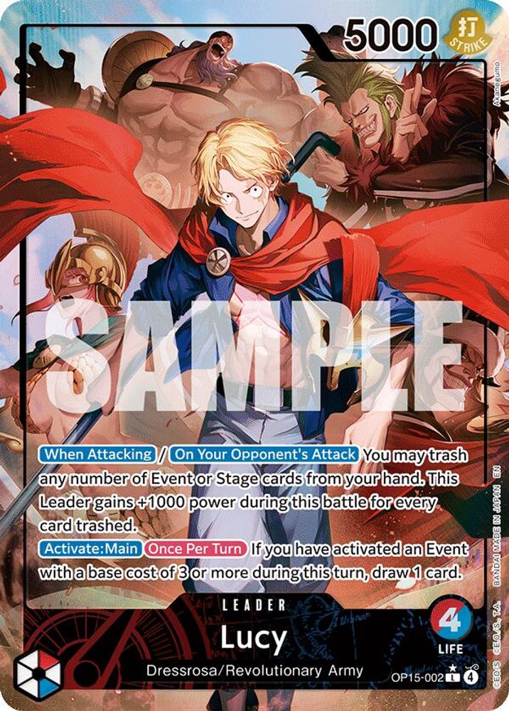 Lucy [Alternate Art] OP15-002 One Piece Card Game