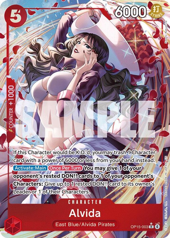Alvida [Alternate Art] OP15-003 One Piece Card Game