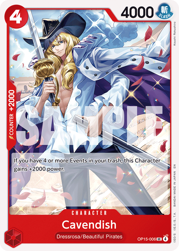 Cavendish OP15-006 One Piece Card Game
