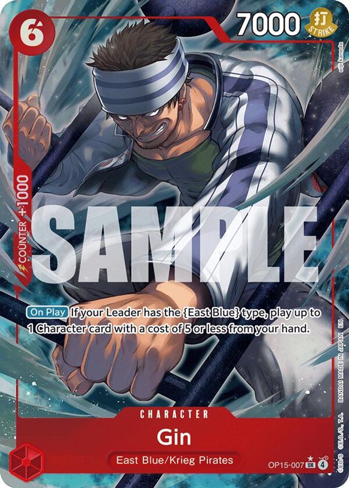 Gin [Alternate Art] OP15-007 One Piece Card Game